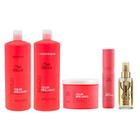 Wella Professionals Invigo Color Brilliance Kit Shampoo + Condicionador + Máscara + Leave-in + Óleo Smoothening