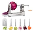 WellToBe 6-Blade Espiral Vegetal Espiral Slicer Veggie