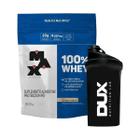 Whey 100% Concentrado Max Titanium 900g Refil + Coqueteleira Dux