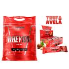 Whey 100% pure pouch 907g + protein crisp c/12 45g integralmedica