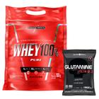 Whey 100% Pure Refil Whey Protein Concentrado - Integral + Glutamina Turbo Refil 500g - Black Skull