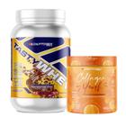 Whey 3W Chocomaltine 900g + Colágeno Hidro 300g Adaptogen