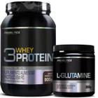 Whey 3w Whey Protein 900g + Glutamina 300g Probiotica