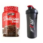 Whey Delicious Ftw 900G Chocolate + Coqueteleira 600Ml