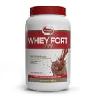 Whey Fort 3W Whey Protein Isolado Concentrado e Hidrolisado Sabor Chocolate 900g Vitafor