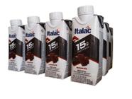 Whey Italac Chocolate 15g Proteina Kit c/12 Unidades 250ml