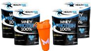 Whey Protein 100% 8,4kg Healthtime (4 Refis) + Coqueteleira 700 ML
