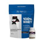 Whey Protein 100% Concentrado 900g Diversos Sabores Wei Academia Força Max Titanium + Dose Vitafor Diversas