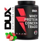 Whey Protein 100% Concentrado Sabor Morango Pote de 900g-Dux Nutrition