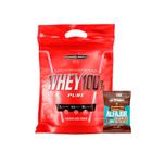 Whey Protein Concentrado 100 Pure 900g - Integralmedica + Alfajor Variado Max titanium