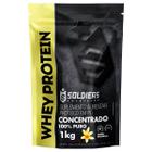 Whey Protein Concentrado 1Kg - Baunilha - Importado - Soldiers Nutrition