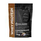 Whey Protein Concentrado 1Kg - Moccacino - Importado - Soldiers Nutrition