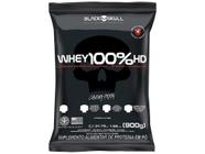 Whey Protein Concentrado Isolado e Hidrolisado - Black Skull 100% HD Morango 900g