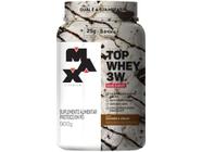 Whey Protein Concentrado Isolado Hidrolisado - Max Titanium Top Whey 3W 900g Cookies e Cream