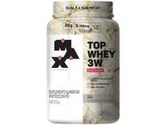 Whey Protein Concentrado Isolado Hidrolisado - Max Titanium Top Whey 3W 900g Leite