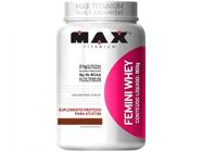 Whey Protein Concentrado Max Titanium - Femini 900g Morango