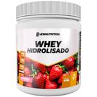 Whey Protein Hidrolisado 450g Morango - 100% Proteína Hidrolisada Auxilia na Formação dos Músculos