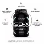 Whey protein iso-x Suplemento protéico x pro morango 900 g