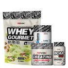 Whey Protein Refil 907g + Creatina 300g + Glutamina 150g + BCAA 100 Cáps - FN Forbis