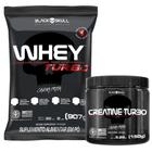 Whey Protein Turbo 907g + Creatina Turbo 150g Black Skull