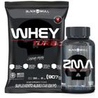 Whey Protein Turbo 907g Refil + Zma 120 Caps Black Skull