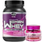 WHEY PROTEIN WOMAN com Colágeno Sabor Chocolate 900g + Femme Care Premium 90 Cápsulas