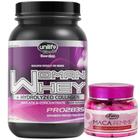 WHEY PROTEIN WOMAN com Colágeno Sabor Morango 900g + Femme Care Premium 90 Cápsulas