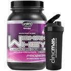 WHEY PROTEIN WOMAN Mulher 900g Isolado com Colágeno Sabor Morango + Coqueteleira