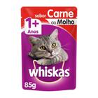 Whiskas Sachê Carne ao Molho - Gatos Acima de 1 Ano 85g