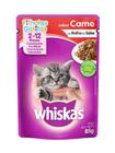 Whiskas Sachê Carne Ao Molho Para Gatos Filhotes