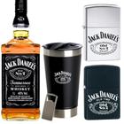 Whisky Jack Daniels 1Litro com 2 Isqueiros tipo Zippo + Copo Térmico Ed Limitada