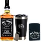 Whisky Jack Daniels 1Litro com Isqueiro tipo Zippo Preto + Copo Térmico Ed Limitada