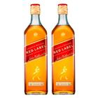 Whisky Johnnie Walker Red Label 1 Litros 2 Unidades