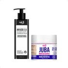 Widi Care - Juba Máscara Hidro-Nutritiva - Ação Condicionante - 500 g,180 ml e Infusão Acidificante Controle de pH 300g