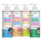 Widi Care Kit Jubinha Efeito Levinho Shampoo 300ml, Condicionador 300ml, Creme de pentear 300ml, Gelatina Capilar 300g (