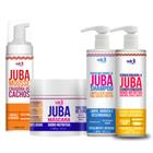 Widi Kit Juba Mousse criador de cachos 180ml, Máscara Nutritiva 500g, Shampoo Higienizador 500ml, Condicionador nutritiv