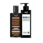 Widi kit Operação Resgate Shampoo Reconstrutor 300ml, Infusão 2.0 Acidificante 300g (2 produtos)