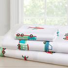 Wildkin Kids 100% Algodão Toddler Sheet Set for Boys & Girls, Conjunto de roupas de cama inclui folha superior, folha de equipamento, caixa de travesseiro padrão, estaleto definido para aconchegantes (transporte)