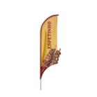 Wind Banner 3D Espetinho Dupla Face Com Haste 220X70Cm