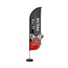 Wind Banner 3D Kit Completo Dupla Face Modelo Pena Temas