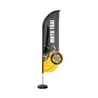 Wind Banner 3D Kit Completo Dupla Face Modelo Pena Temas