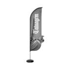 Wind Banner 3D Kit Completo Dupla Face Modelo Pena Temas