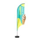 Wind Banner 3D Kit Completo Dupla Face Modelo Vela Temas