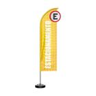 Wind Banner 3D Kit Completo Estacionamento Amarelo Dupla - Prime Decor Festas