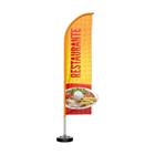 Wind Banner 3D Kit Completo Restaurante Dupla Face