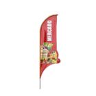 Wind Banner 3D Mercado Dupla Face Com Haste 220X70Cm - Prime Decor Festas