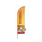 Wind Banner 3D Restaurante Dupla Face Com Haste 220X70Cm - Prime Decor Festas