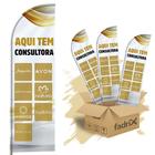 Wind Banner 3mt Completo Aqui tem Consultora Kit C/ 3unds