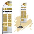 Wind Banner Dupla Face 3mt Completo Aqui tem Consultora - Fadrix