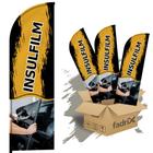 Wind Banner Dupla Face 3mt Completo Insulfilm Kit C/ 3unds - Fadrix